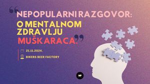 Uskoro predavanje "Nepopularni razgovor: O mentalnom zdravlju muškaraca" u Zagrebu!